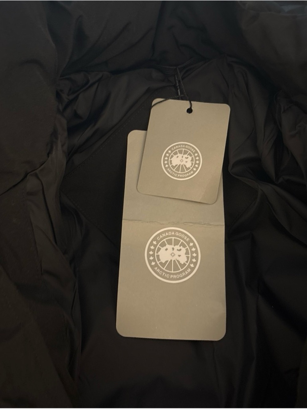 Canada Goose Black Quilted Down Parka with Fur-Trim Hood - Picture 3 of 8